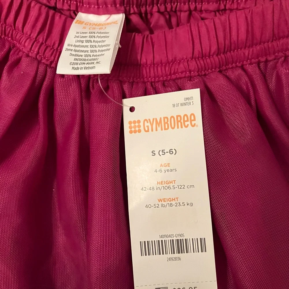NWT Gymboree girls soft tulle skirt - size 5/6